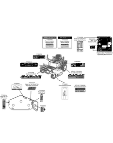 Label Map Z-Force 48 Diagram and Parts List for Z-FORCE48 (17BF3AGV-17BF3AGV010)(2012) Cub Cadet Lawn Tractor